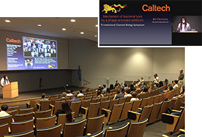 Prof. Bil Clemons presents a hybrid faculty keynote address at the 2021 Tri-Institutional Chemical Biology Symposium