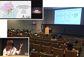 TPCB student Emily Rundlet presents a hybrid seminar at the 2021 Tri-Institutional Chemical Biology Symposium