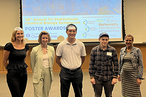 Winners of the TPCB Graduate Student Poster Awards at the 2022 Tri-I Chemical Biology Symposium