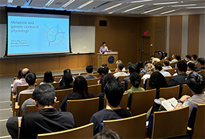 Faculty speaker Professor Jonathan Long presents his research