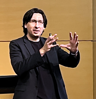 TPCB faculty member Prof. Steve Bonilla gives a keynote address at the 2025 Tri-Institutional Chemical Biology Symposium
