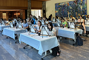 TPCB Retreat painting activity