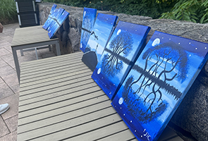 TPCB Retreat paintings